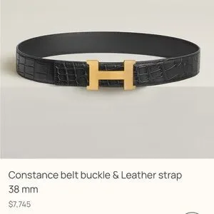 Hermes | Accessories | Hermes Large H Alligator Belt Sz 78  display picture 3